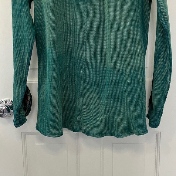 Soft Surroundings Butterfly knit top green/Teal Long Sleeve Women's Tunic size M - Picture 12 of 16